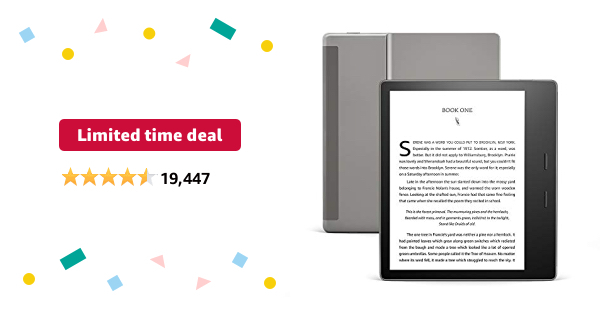 Limited-time deal: Kindle Oasis – Now with adjustable warm light – Ad-Supported - $199.99
