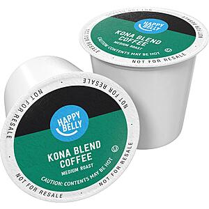 Amazon Brand - Happy Belly Medium Roast Coffee Pods, Kona Blend, Compatible with Keurig 2.0 K-Cup Brewers, 100 Count $  18.81