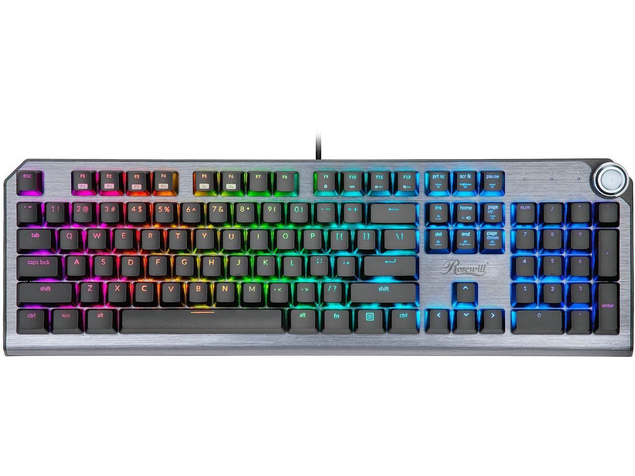 Rosewill NEON K91 RGB BR Mechanical Gaming Keyboard for $24+FS @NEWEGG