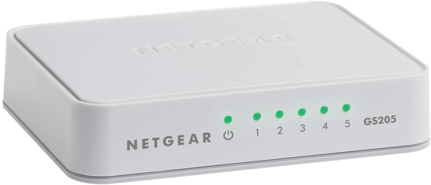 Amazon - NETGEAR 5-Port Gigabit Ethernet Unmanaged Switch (GS205) $12.99