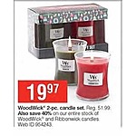 Bon-Ton Black Friday: Entire Stock WoodWick and Ribbonwick Candles - 40% Off