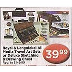 AC Moore Black Friday: Royal &amp; Langnickel All Media Travel Art Sets or Deluxe Sketching &amp; Drawing Chest for $39.99