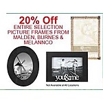 Marine Corps Exchange Black Friday: Entire Selection Picture Frames From Malden, Burnes &amp; Melannco - 20% Off