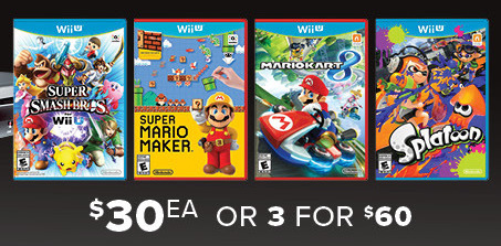 GameStop Black Friday: (3) Select Wii U Games (Pre-Owned) for $60.00 - Slickdeals.net