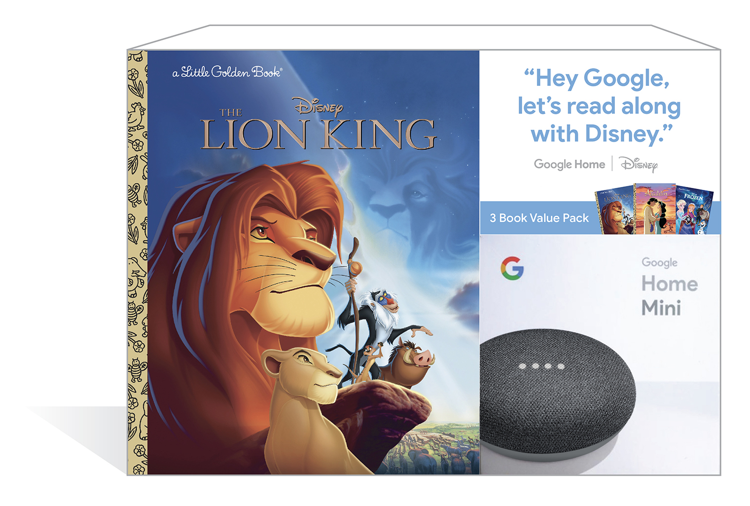 Google Home Mini (Chalk) + 3 Disney Little Golden Book - $5 @Walmart YMMV Deal