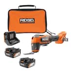 Ridgid 18V Brushless Cordless Oscillating Multi-Tool with (2) 4.0 Ah Batteries, 18V Charger, and Bag $180