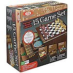 Ideal Premium Wood Cabinet 10 Game Set for $16.59 w/free store pickup or FS with PRIME