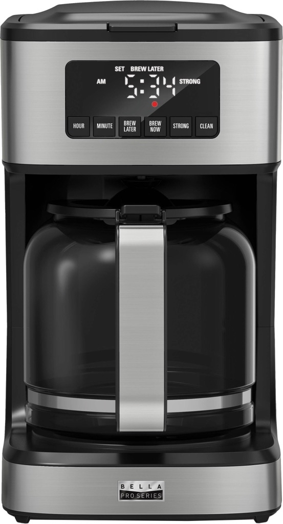 Bella Pro Series 12-Cup Programmable Coffee Maker Stainless Steel 90194 - $29