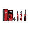 New Damaged Box Milwaukee 2220-20 Electrical Combo Kit With True RMS Multimeter, LED Voltage Detector, Fastback Utility Knife, 11 in 1 Screwdriver, Case + Free Shipping $106.00