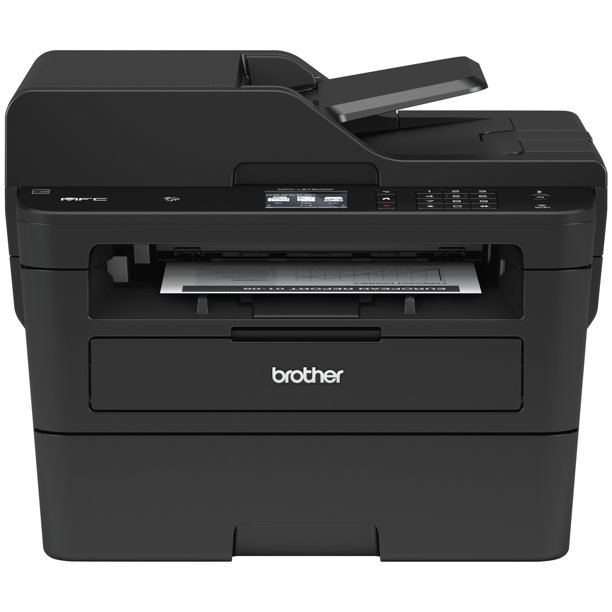 Brother Factory Refurbished MFCL2750DW Monochrome Laser All-in-One Printer, Wireless, NFC, 2.7" Color Touchscreen $214.99