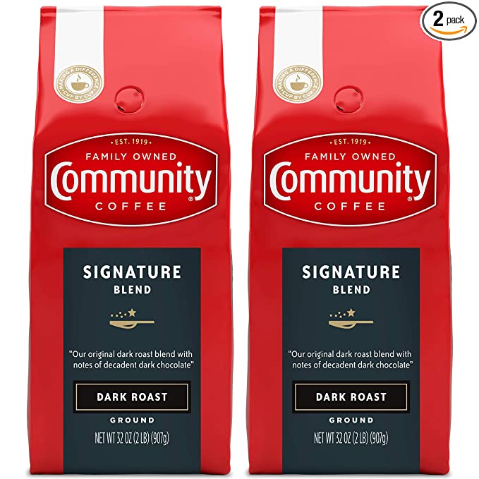 Community Coffee Signature Blend Ground Coffee, Dark Roast, 64 Ounce $17.49