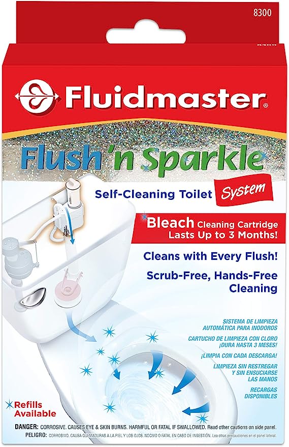 Fluidmaster Flush 'n Sparkle Automatic Toilet Cleaning System With Cartridge $10