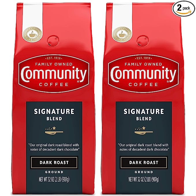 Community Coffee Signature Blend Dark Roast Ground Coffee 64 Ounce (4 Pounds) $14.83