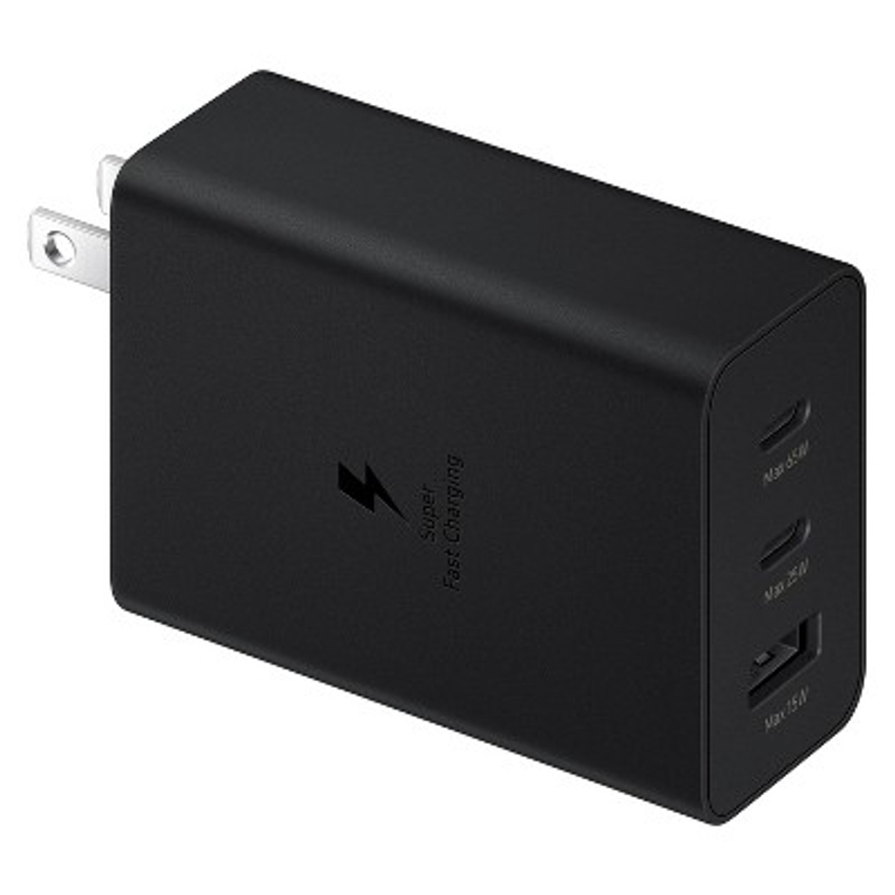 Samsung OEM Trio 65W Super Fast Charging Wall Charger 2 USB C 1 USB A 