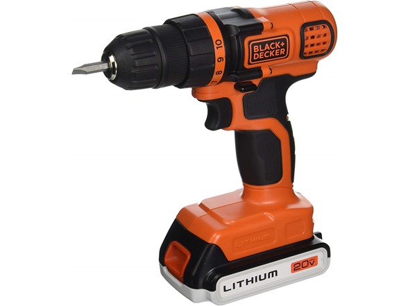 Black & Decker LDX120C 20V MAX Lithium Drill/Driver WIth Battery and Charger $26.99