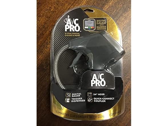 Pro-C A/C Professional Digital Display Automotive Recharge Gauge & Hose