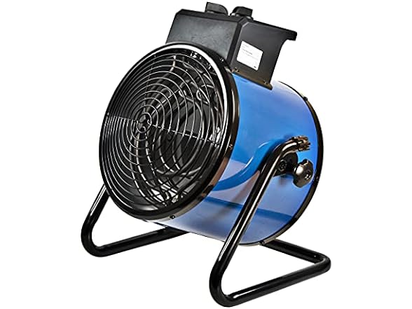 Comfort Zone 5,000W 240V Electric Hard-Wired Portable Industrial Space Heater, NEMA 6-30R, Steel, Tilt Angle, Adjustable Thermostat & Overheat Protection, Garage or Workshop $69.99
