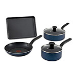 T-Fal Simply Cook 6 Piece Nonstick Aluminum Cookware Set Blue + Free Shipping $19.99