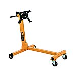 MOTORHEAD 1/2-Ton Heavy-Duty Rotating Engine Stand (1,000 lbs), LS Compatible, 360 Degree Rotation, 4-Caster, 4 Adjustable Arms, Heavy Gauge Welded Steel $44.99