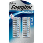 18-Pack Energizer Ultimate Lithium AA Battery $19 + Free Shipping