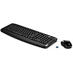 HP Wireless USB Full SIze Desktop Keyboard and Mouse 300 + Free Shipping $16.99