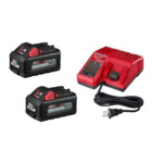 Milwaukee M18 Red Lithium High Output XC6.0 System Starter Kit WIth 2- 6.0AH Batteries, Charger + Free Shipping $143