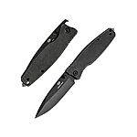 MOSSY OAK Folding Pocket Knife 7 inch EDC Stainless Steel Drop Point Blade Knife Multi-Functional Tool with Bottle Opener Liner Lock Handle (Black) + Free Shipping w/ Prime $8.99