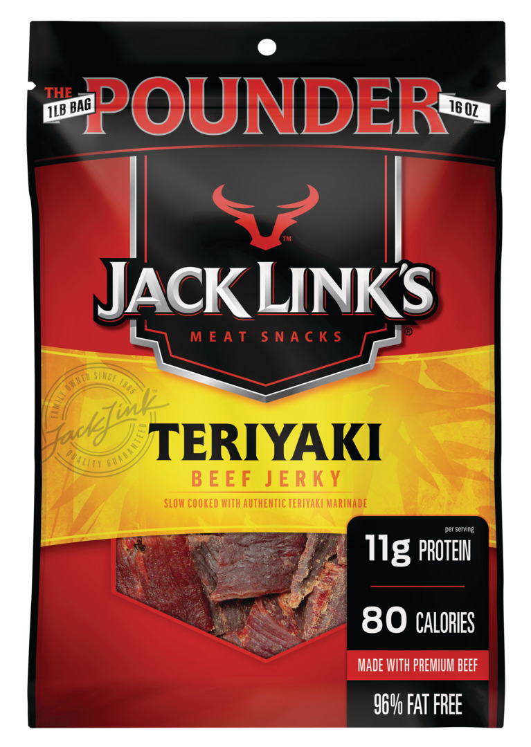 Jack Links Teriyaki Beef Jerky 1 Pound Bag $9.25