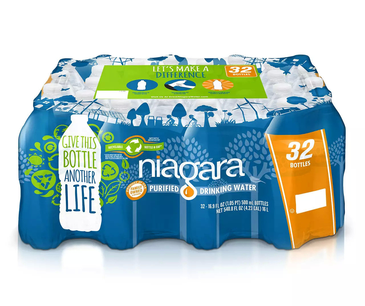 Big Lots 3-Pack of 32 Count 16.9 Ounce Niagara Drinking Water (96- 16.9oz bottles) $11.00