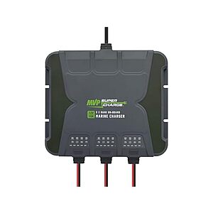 MVP Supercharge Marine Battery Charger - 30A 3-Bank (10A/Bank) Onboard 12V Waterproof Boat Charger Battery Maintainer for AGM/Calcium/Lithium/Deep-Cycle Batteries $  146.99