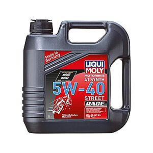 Liqui Moly Motorbike 4T Synth 5W-40 Street/Race Full Synthetic Motor Oil 4 Liter $  28.37