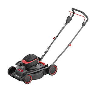 New Open Box Hyper Tough Max 18" 2x20V Brushless Cordless Push Mower with 2- 20V 6.0AH Batteries, Charger + Free Shipping $87.00