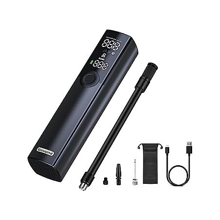 Woot! Appsclusive Woowind BP188 120PSI Rechargeable Electric Bike Tire Air Pump With Schrader, Presta and Dunlop Valve Adapters + Free Shipping w/ Prime $9.99