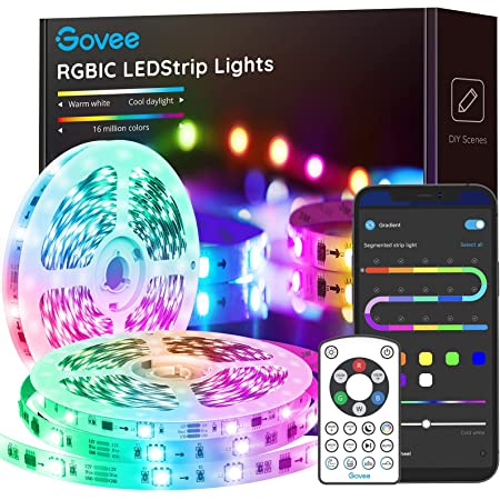Govee RGBIC LED Strip Lights,32.8FT Bluetooth Segmented from $40 to $34
