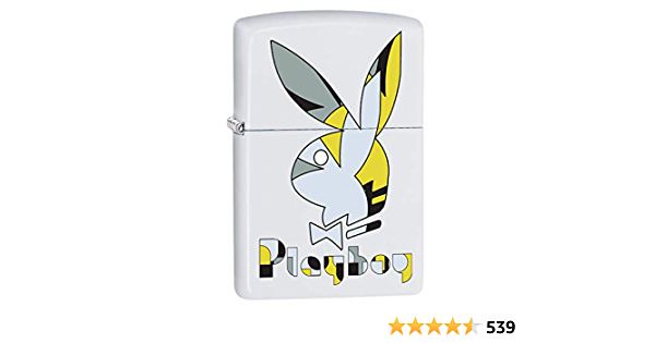 Zippo Playboy Lighter White Yellow Puzzle  - $11.40