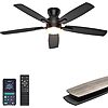 Ohniyou 52&amp;quot; Low Profile Ceiling Fan w/ LED Light &amp;amp; App/Remote Control (Various Colors) $49.99 + Free Shipping