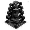 100lbs BalanceFrom Rubber Coated Hex Dumbbell Weight Set w/ Storage Rack from $82.84 + Free Shipping
