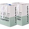 2-Pack 92-Liter ELONG HOME Collapsible Laundry Basket w/ Handles (Beige/Green) $9.99 + Free Shipping w/ Prime or on $35+