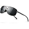Prime Members: SUNGAIT Ultra Lightweight Rectangular Polarized Sunglasses (Gunmetal Frame Gray Lens) $7.91 + Free Shipping w/ Prime or on $35+