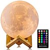 4.8&amp;quot; LOGROTATE USB Rechargeable Moon Lamp w/ 16-Colors, Remote &amp;amp; Wooden Stand $7.49 + Free Shipping w/ Prime or on $35+