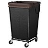 160-Liter Wawocs 2-Section Laundry Basket w/ Wheels (Black) $19.99 + Free Shipping
