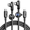 LISEN USB-C Cables: 2-Pack 6.6' 240W USB-C to USB-C + 2-Pack 3.3' USB-C to USB-A $9.98 + Free Shipping w/ Prime or on $35+