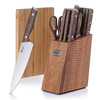 16-Piece Deco Chef Stainless Steel Knife Set w/ Wooden Handles, Knife Block &amp;amp; Cutting Board $31.96 + Free Shipping