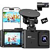 WANLIPO 4K Dual Front &amp;amp; Rear Dash Cam w/ 64GB SD Card $35.99 + Free Shipping