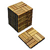 30-Pack 12.1&amp;quot; x 121&amp;quot; BEEFURNI Wood Interlocking Deck Tiles (Various Colors) from $68.93 or Less ($2.29/sqft) + Free Shipping