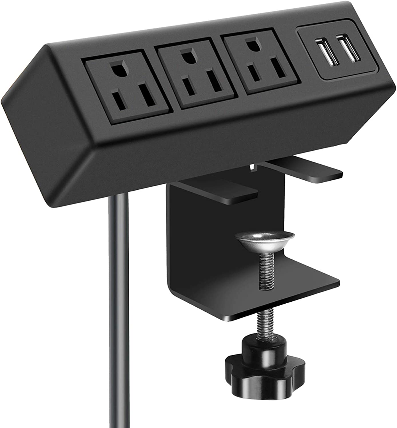 3-Outlet CCCEI 1200J Desk Clamp Power Strip w/ 2 USB Ports $7 + Free Shipping w/ Prime or Orders $25+