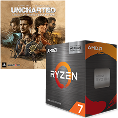 AMD Ryzen 7 5800XD 8-Core 3.4 GHz Processor + UNCHARTED Game Bundle (PC Digital Download) $329 + Free Shipping