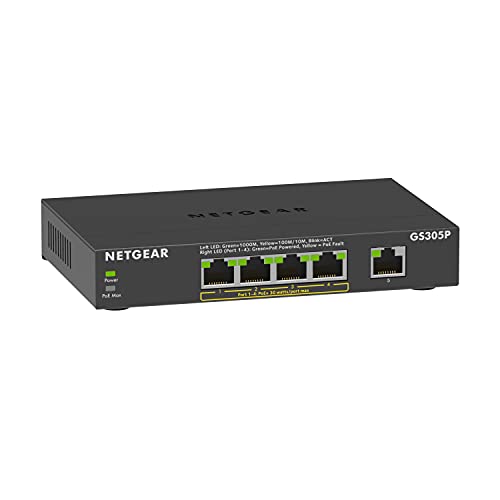 Netgear 5-Port Gigabit Ethernet Unmanaged PoE Switch $40 + Free Shipping