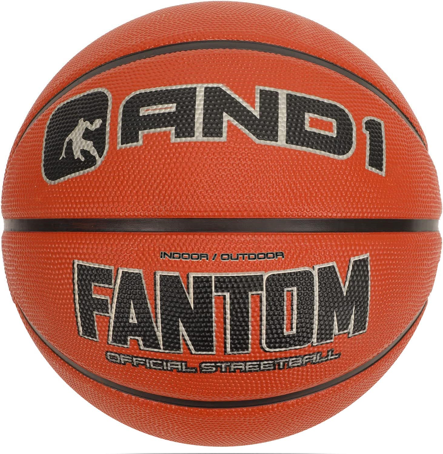 AND1 29.5" Fantom Full Size Rubber Basketball (Black) $5 + Free Shipping w/ Prime