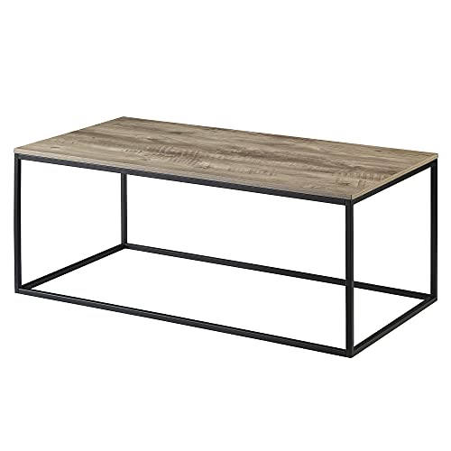 FirsTime & Co. Rectangular Rustic Brixton Coffee Table (Brown & Black) $54.35 + Free Shipping